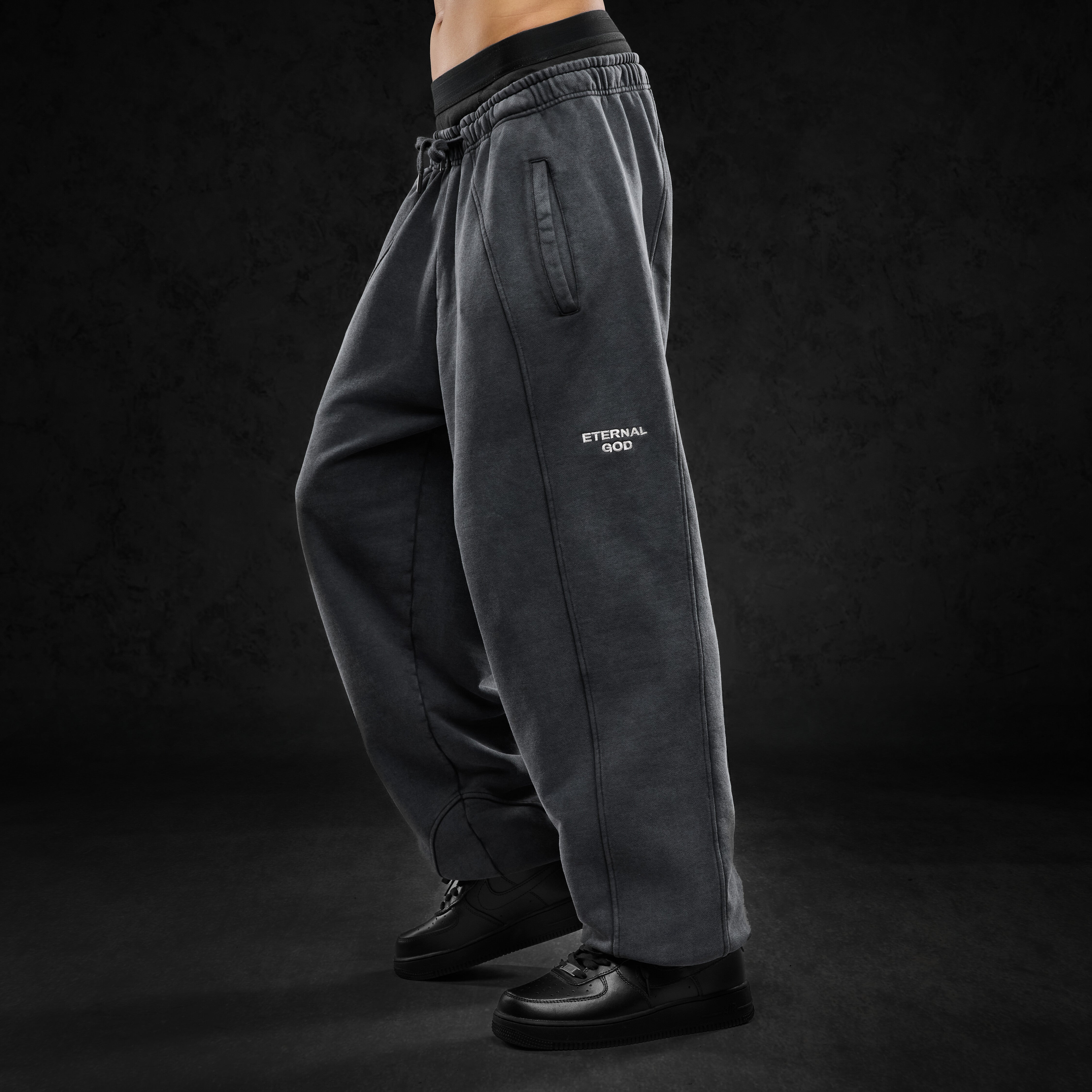 Eternal God E.G.O. (Washed Black) Jogginghosen 402044
