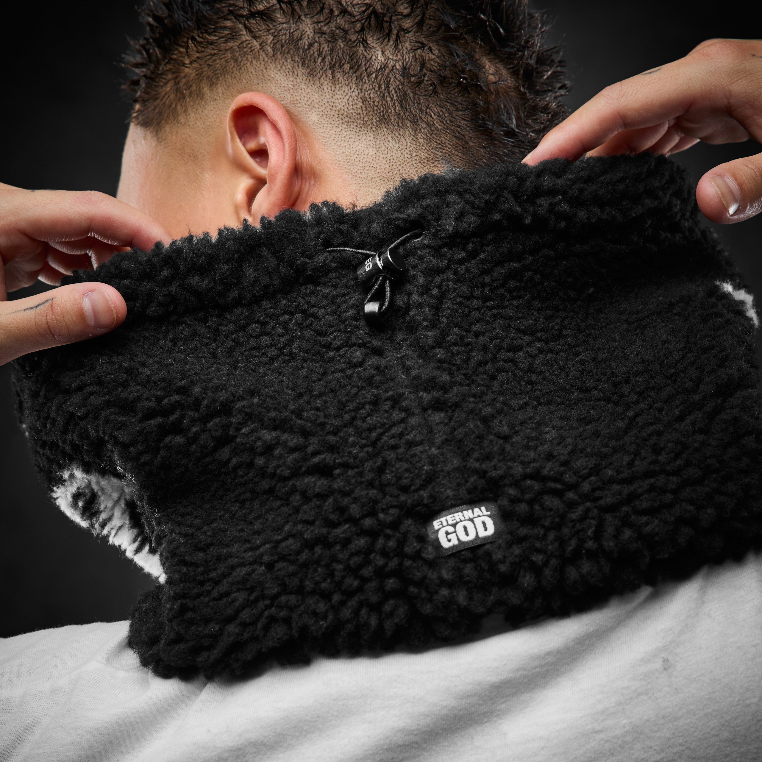 Eternal God Chinese Letter EG Loop Fleece Schal 434129