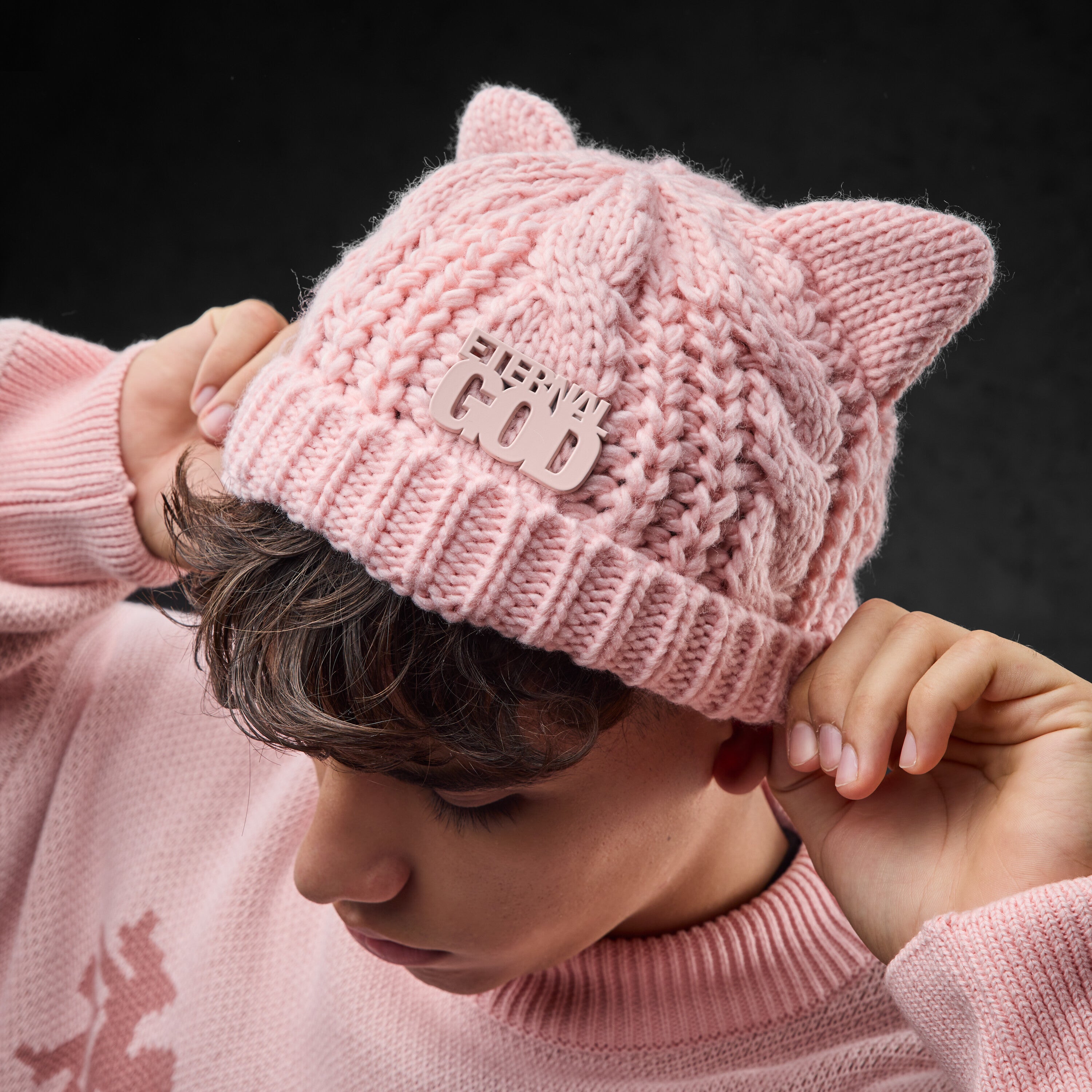 Eternal God Churro Beanie (rose) Beanies 376234