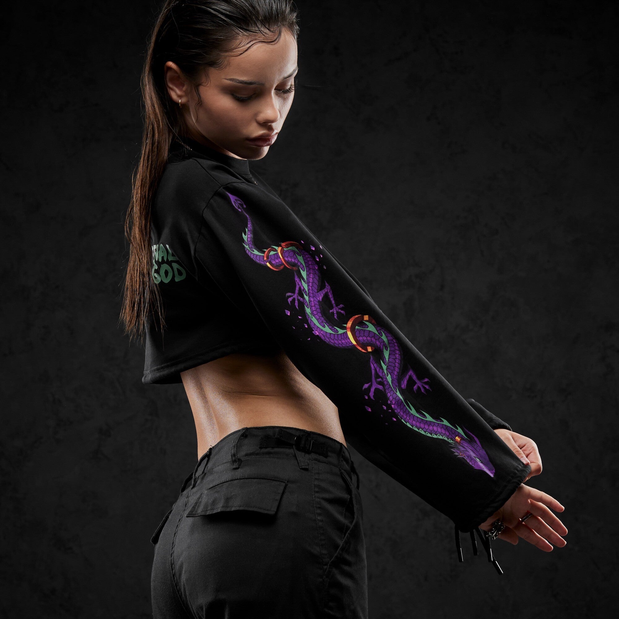 Eternal God Dragon Cropped Longsleeve 372728