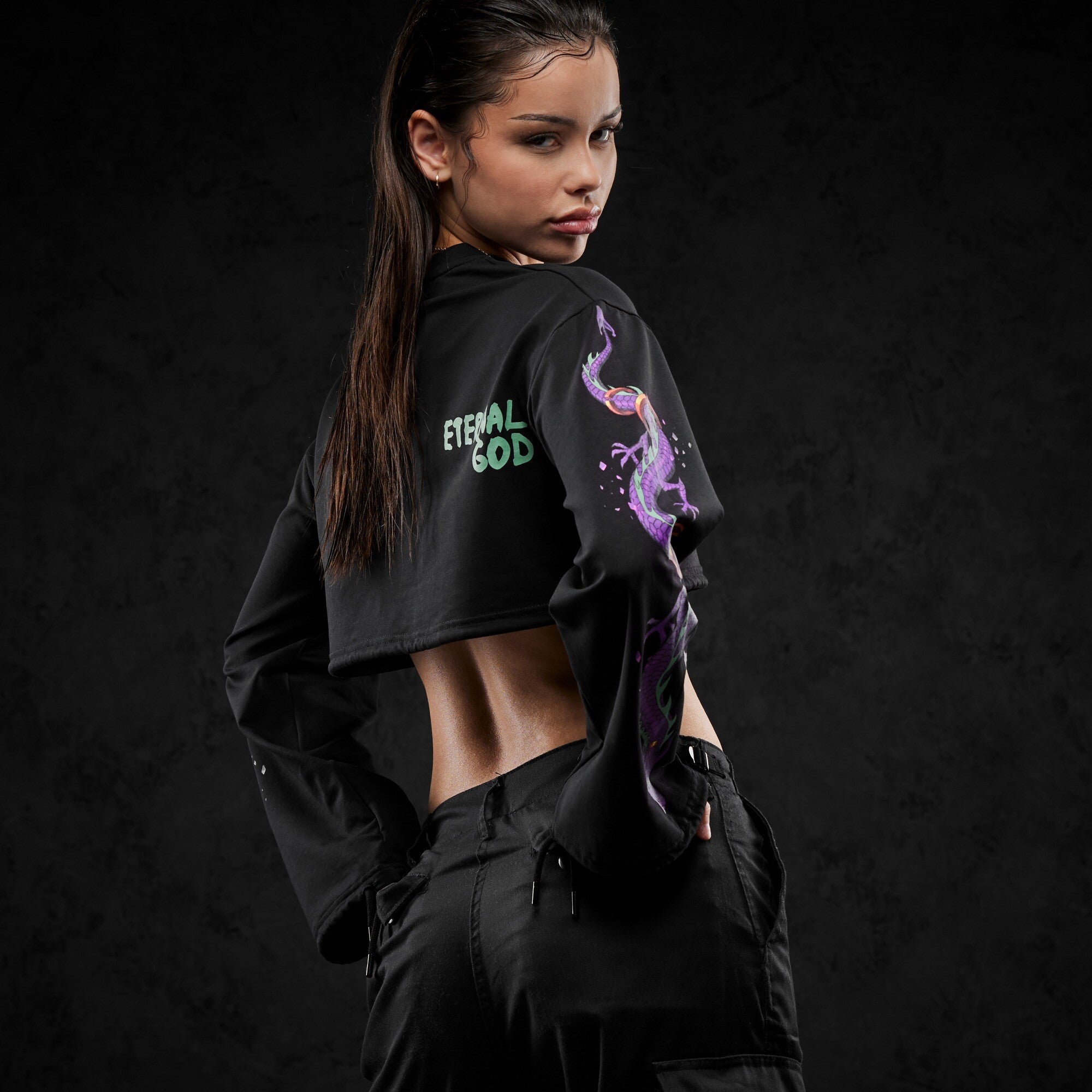 Eternal God Dragon Cropped Longsleeve 372716