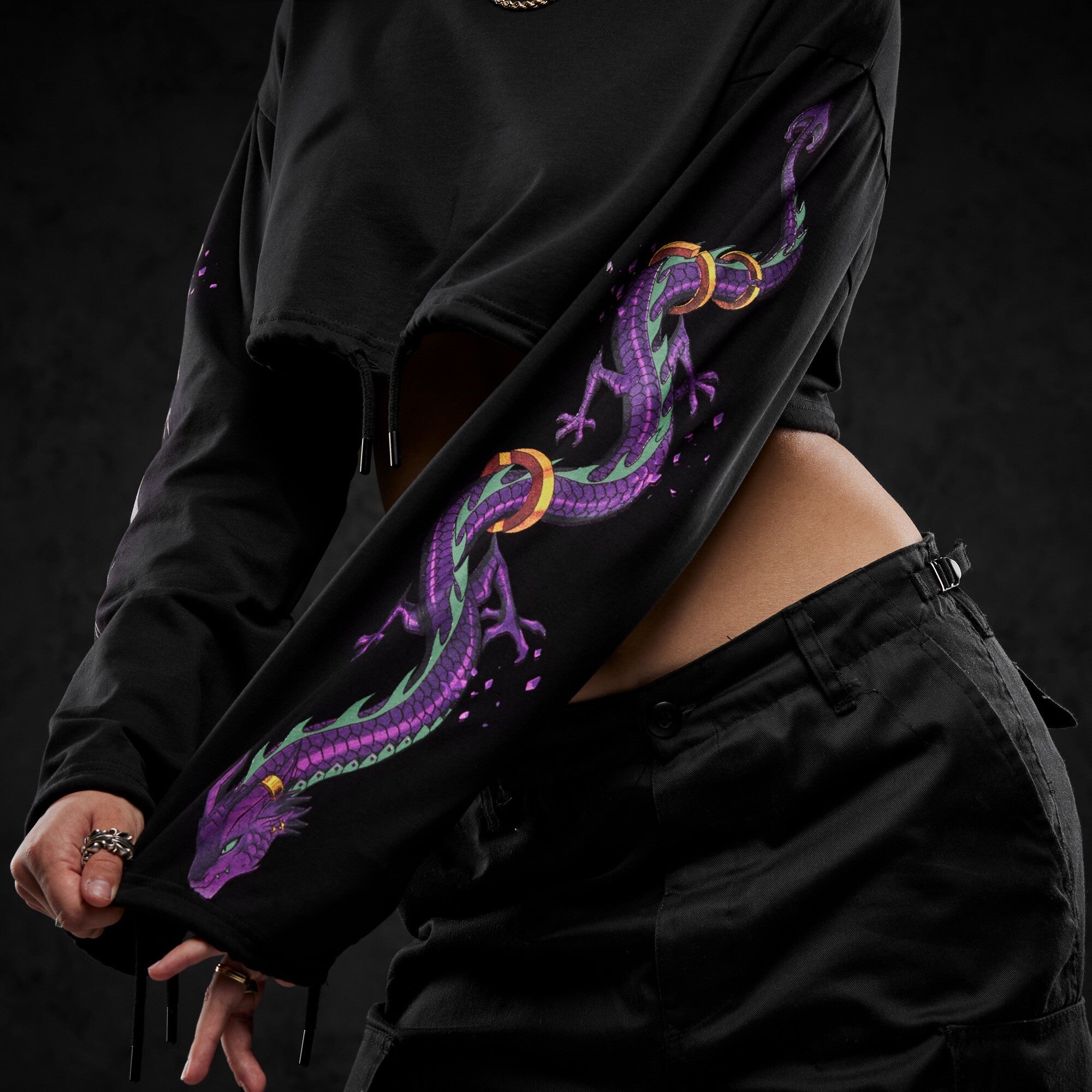 Eternal God Dragon Cropped Longsleeve 372713