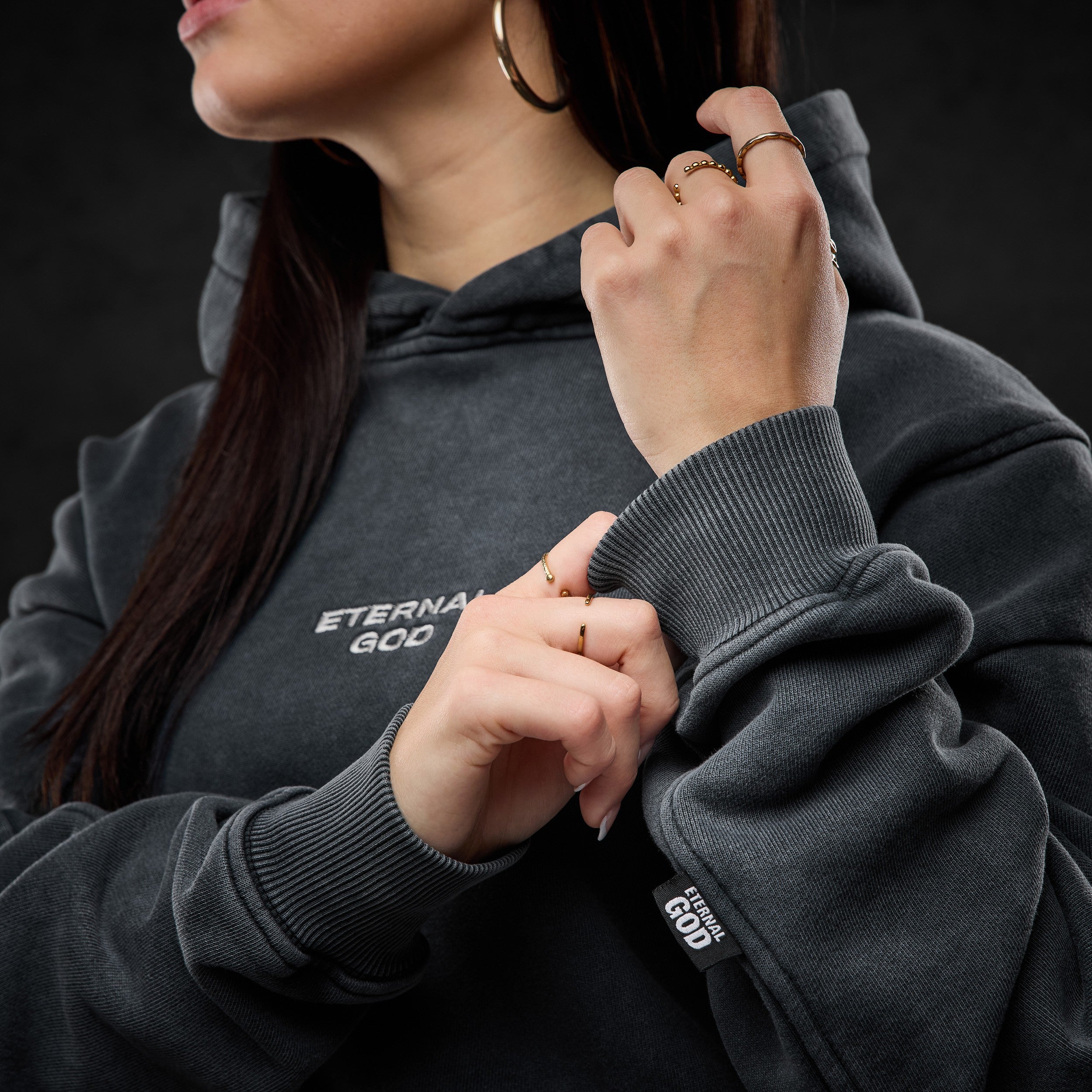 Eternal God E.G.O. (Ash Noir Washed) Hoodie 434477