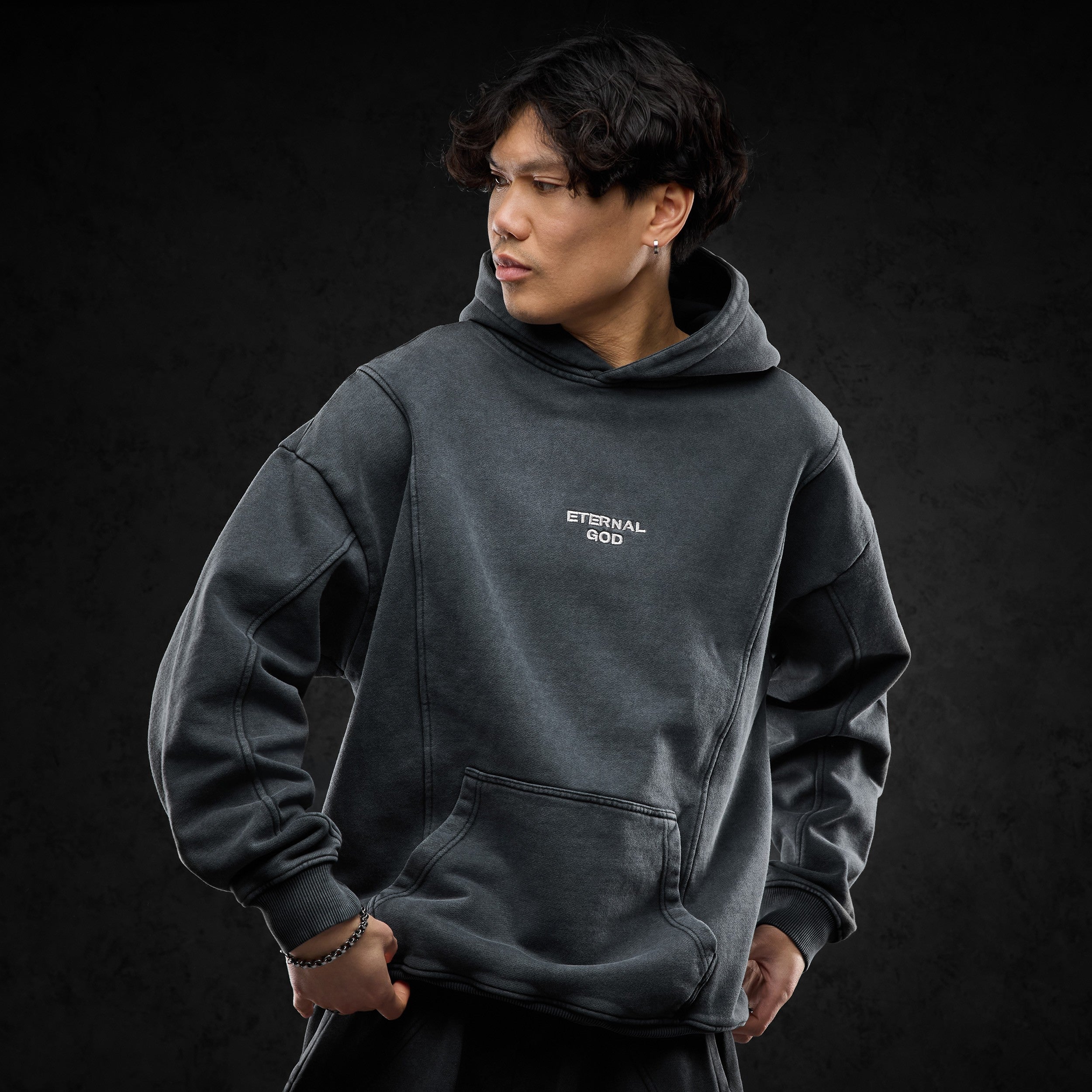 Eternal God E.G.O. (Ash Noir Washed) Hoodie 434479
