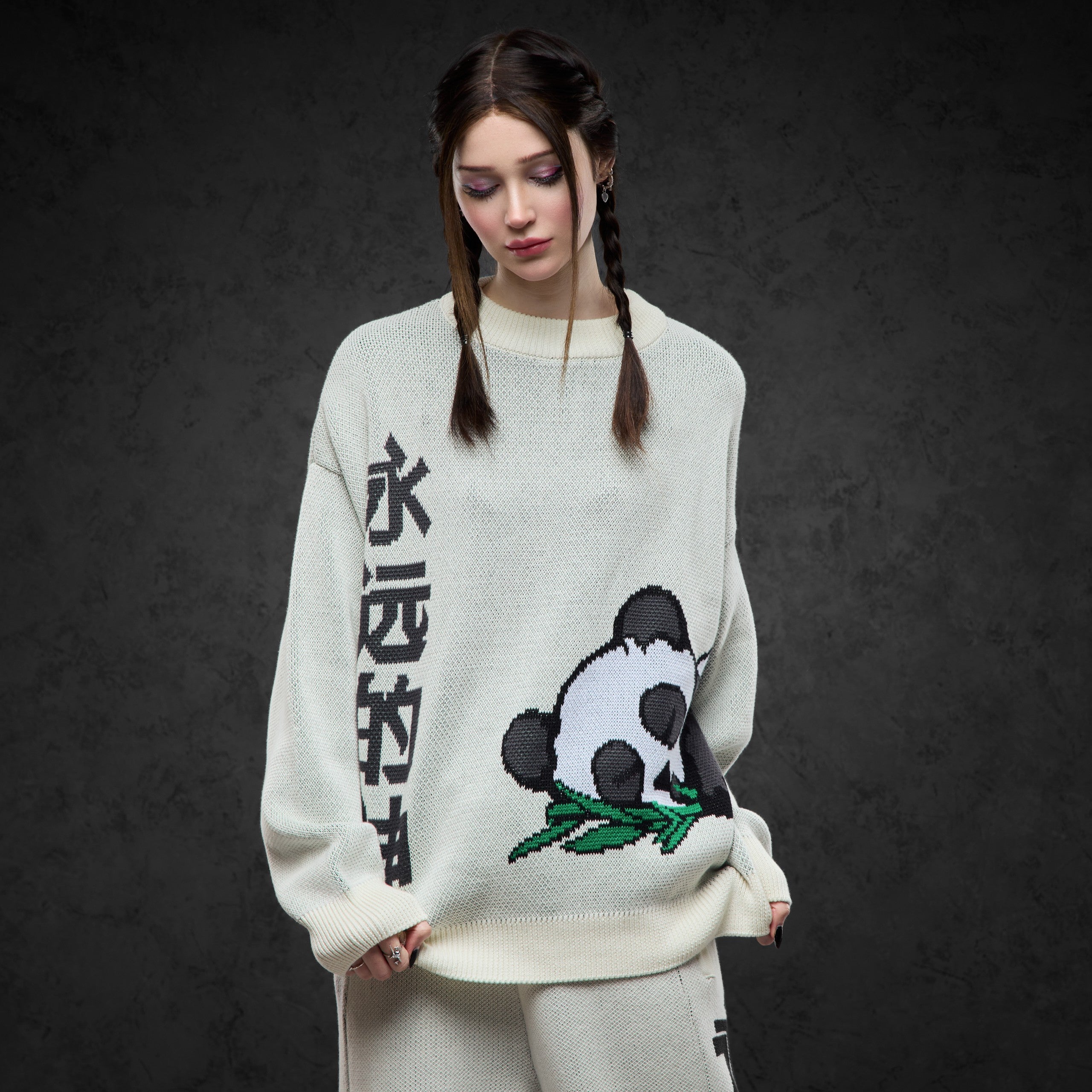 Eternal God Patch Knit Sweater Sweater 428446