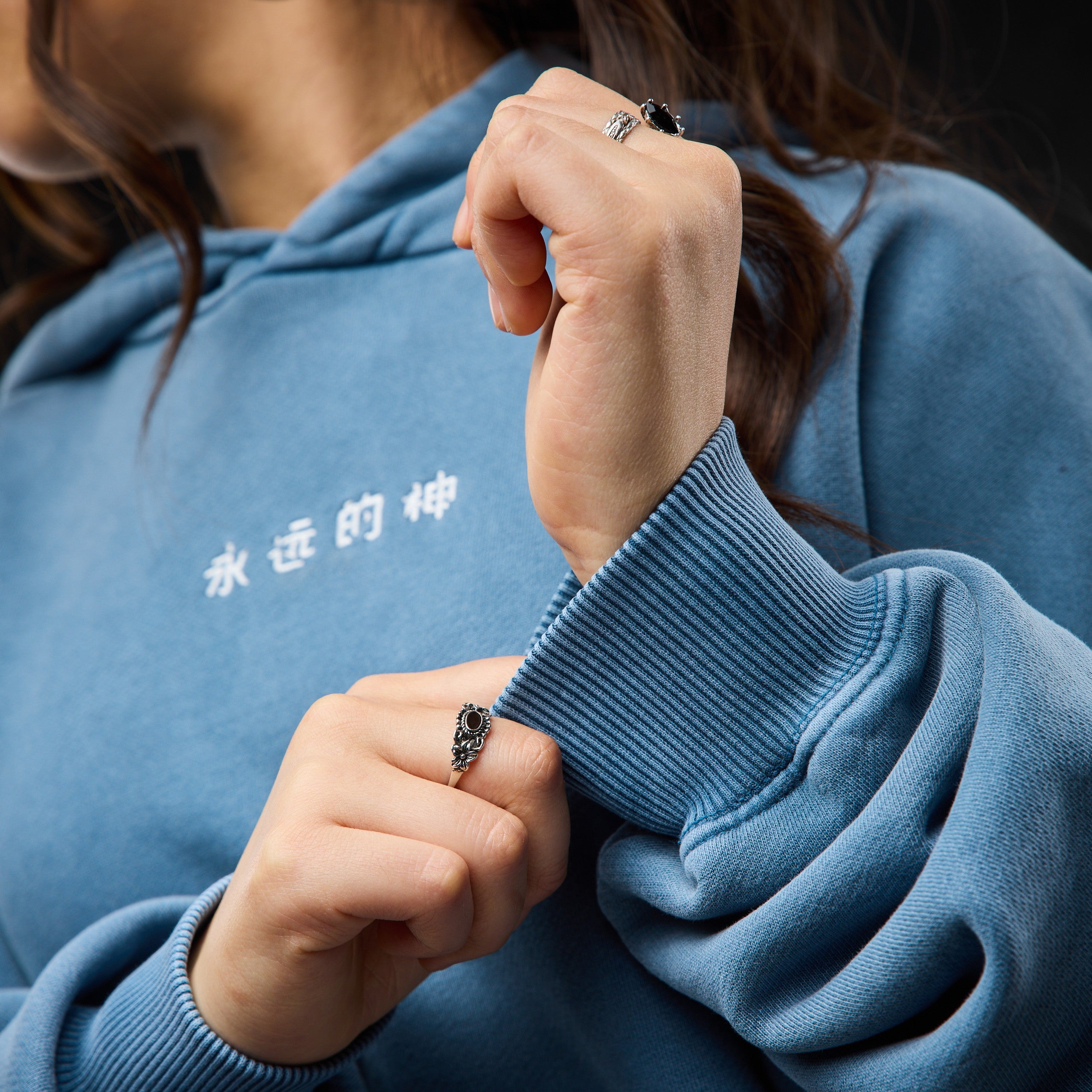 Eternal God Sad Kira (blue washed) Hoodies 415506