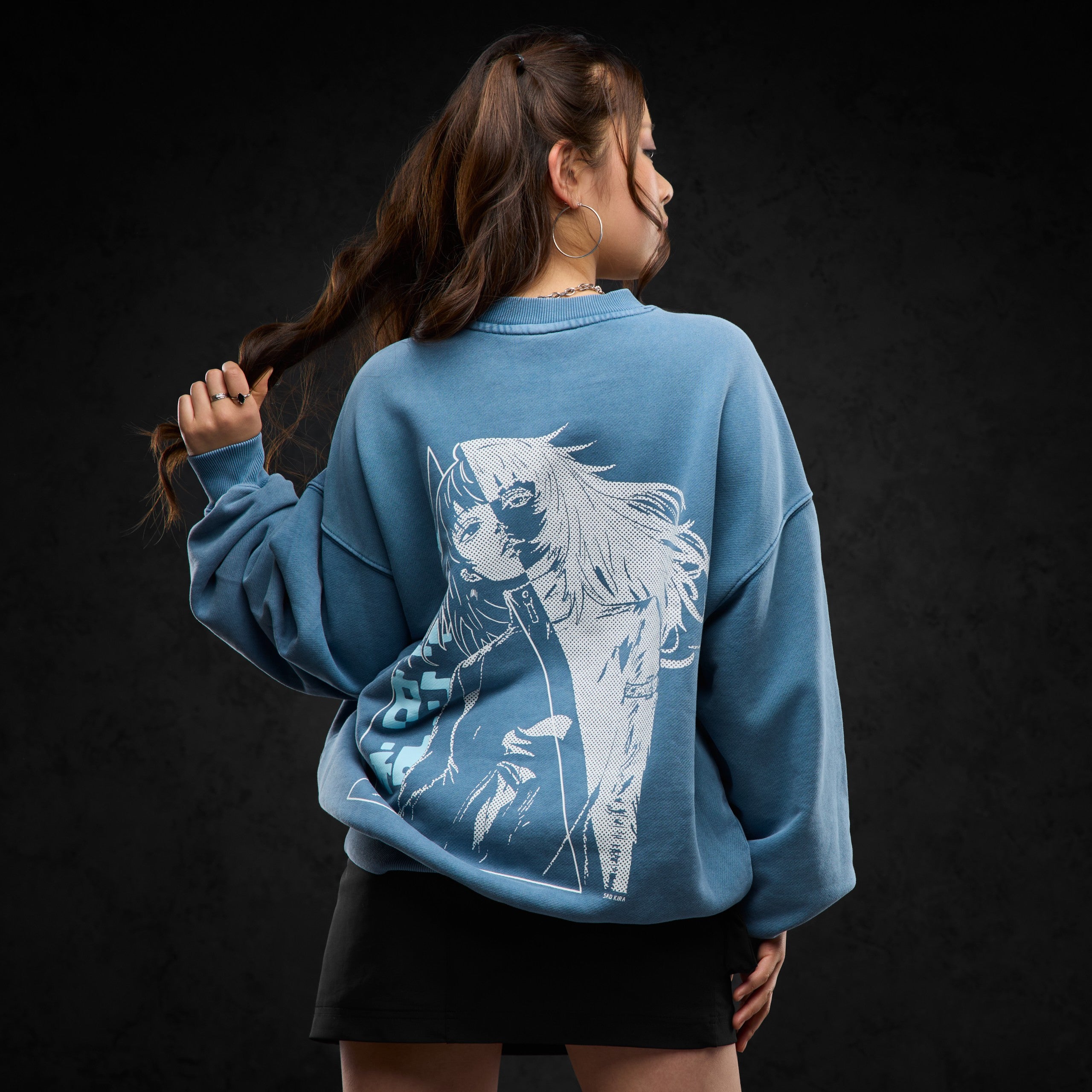 Eternal God Sad Kira (blue washed) Sweater 415424
