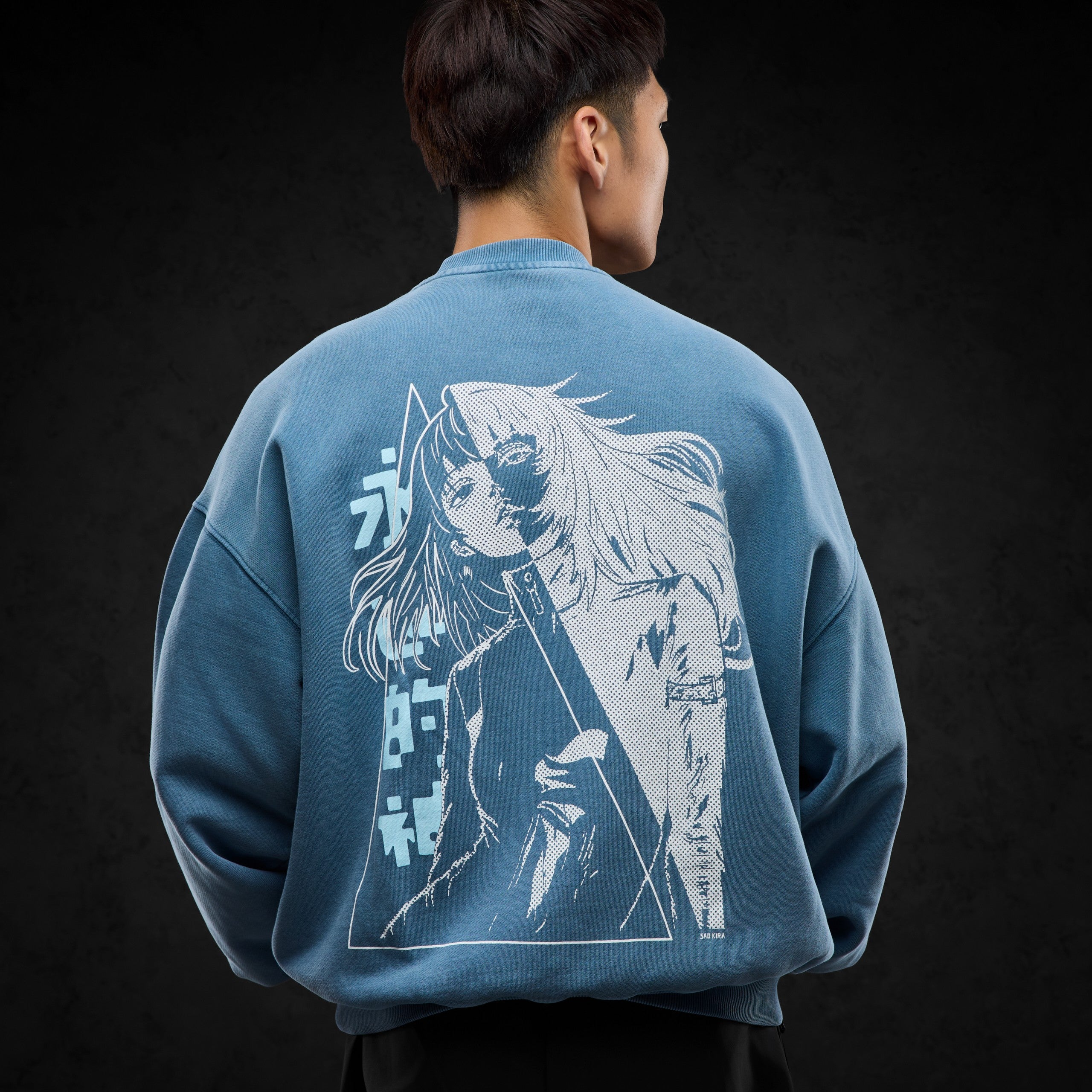 Eternal God Sad Kira (blue washed) Sweater 415440