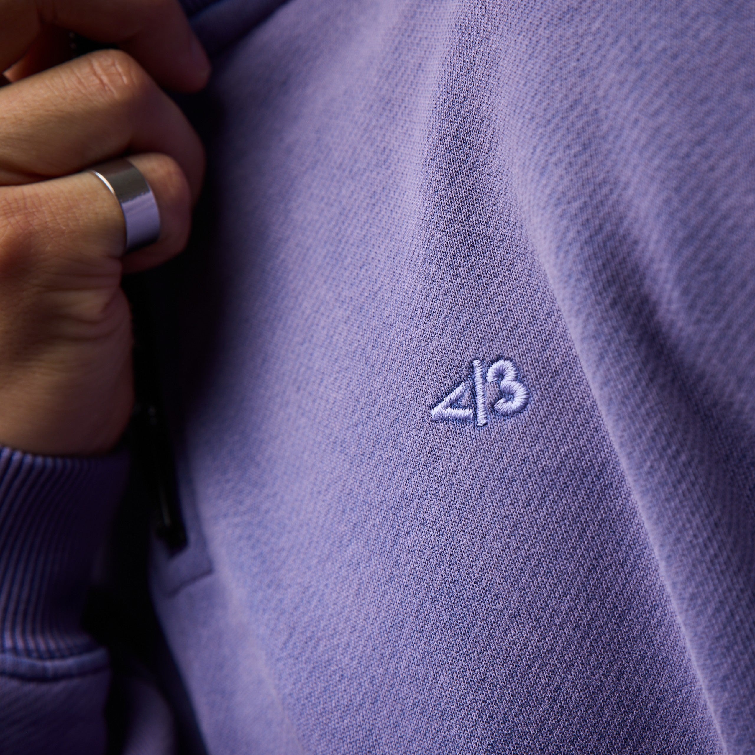 Eternal God Sad Kira (purple washed) Half-Zip 415482