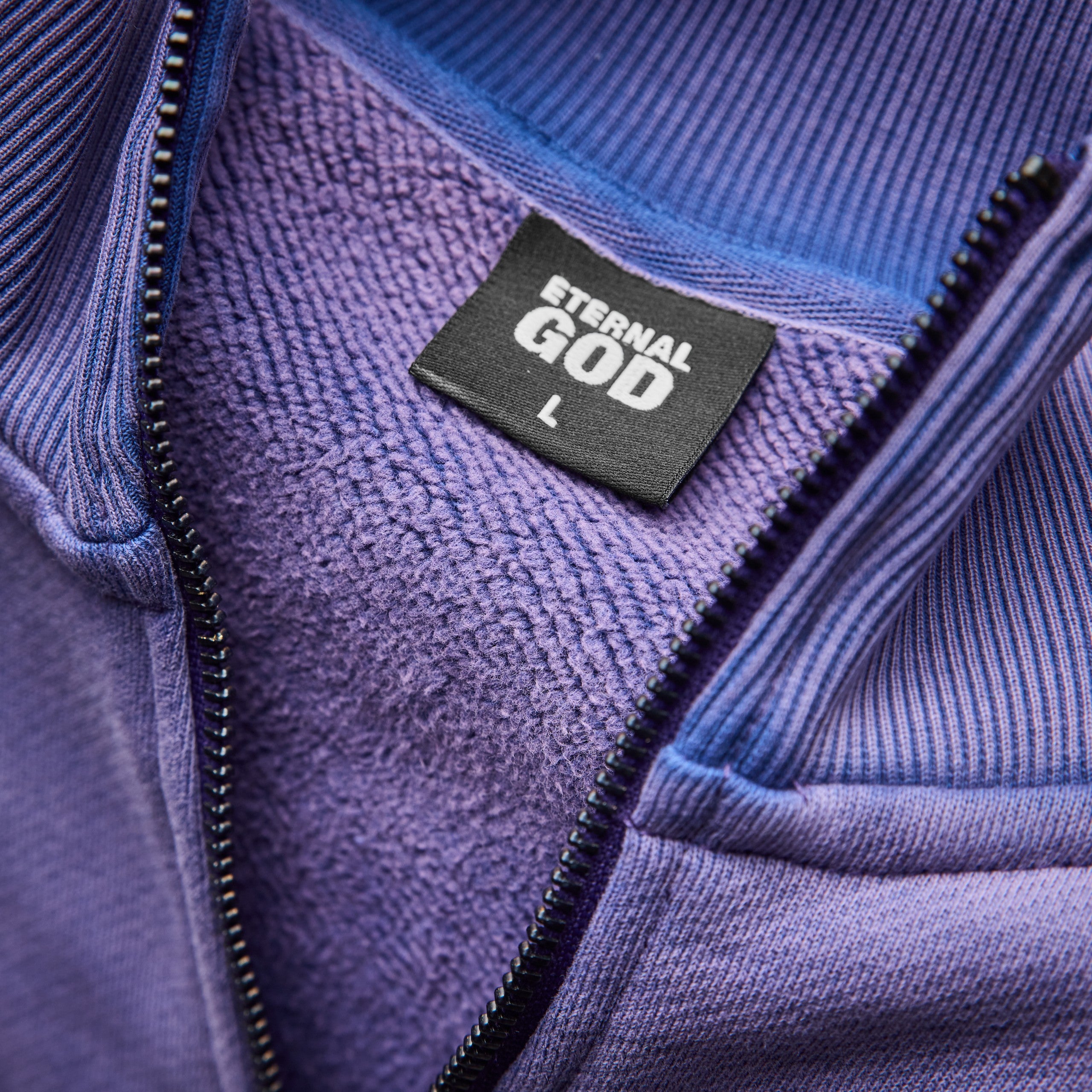 Eternal God Sad Kira (purple washed) Half-Zip 415486