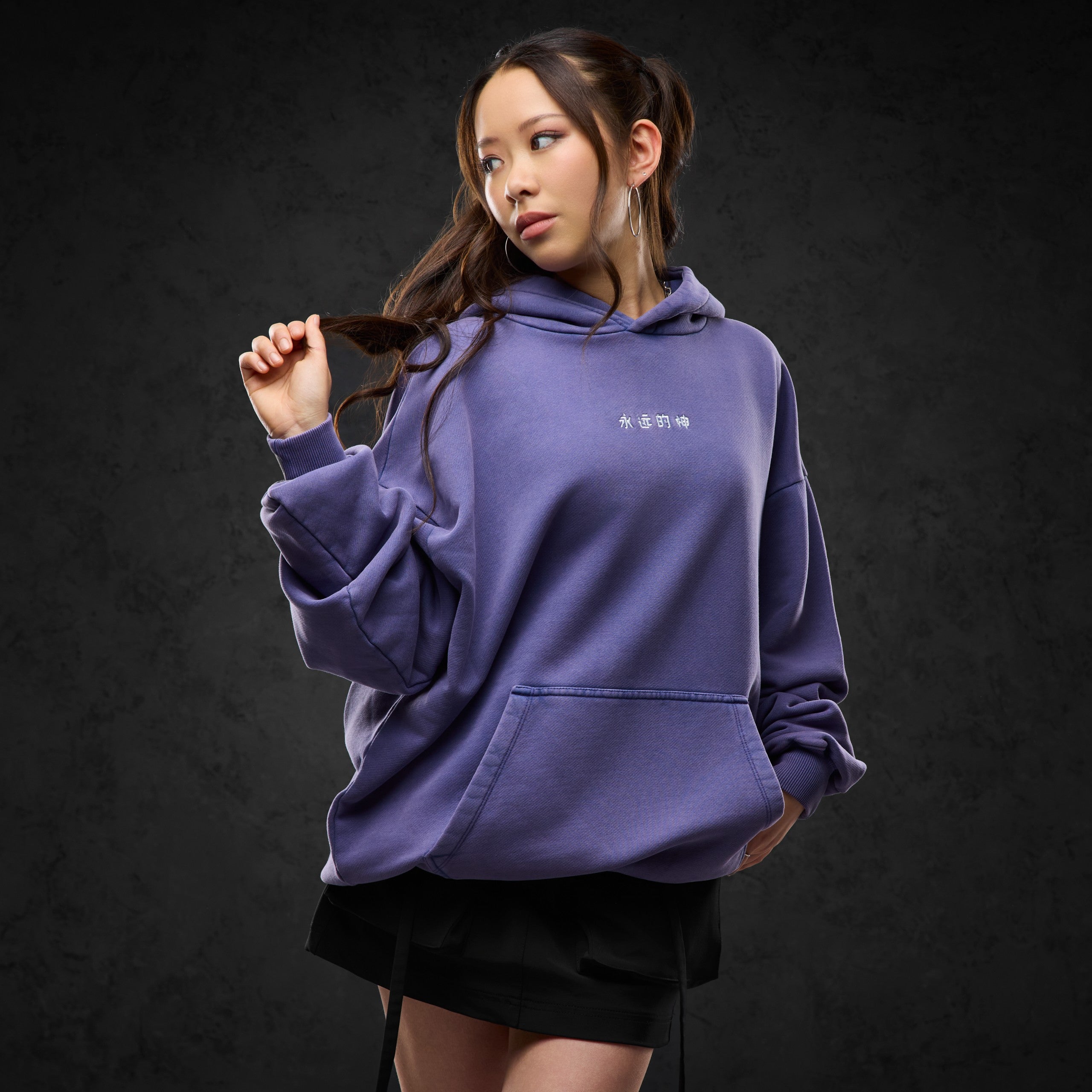 Eternal God Sad Kira (purple washed) Hoodies 415410